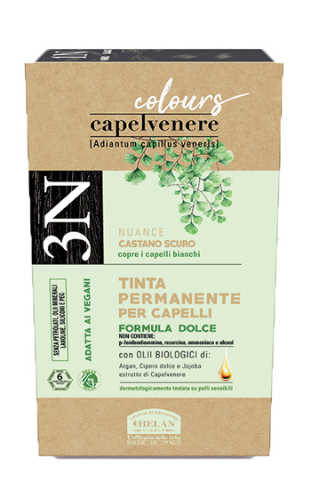 CAPELVENERE COLOURS TINTA CAPELLI 3N CASTANO SCURO - pharmaluna