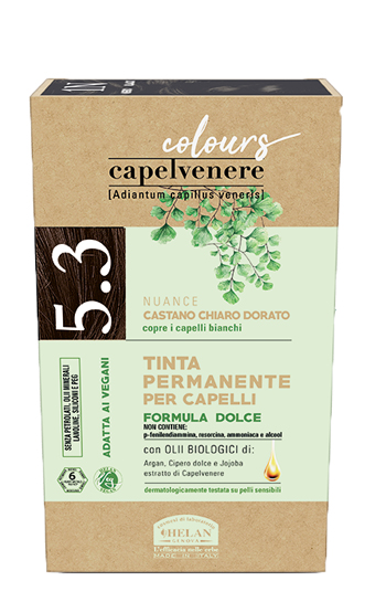 CAPELVENERE COLOURS TINTA CAPELLI 5,3N CASTANO CHIARO DORATO - pharmaluna