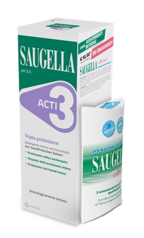 SAUGELLA ACTI3 250 ML + ASSORBENTI INTERNI OMAGGIO - pharmaluna