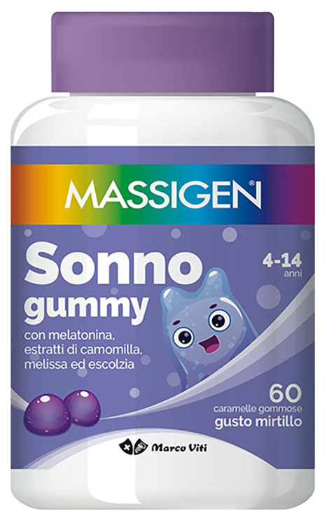 MASSIGEN SONNO GUMMY 60 CARAMELLE - pharmaluna