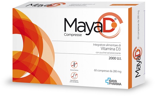 MAYA D 60 COMPRESSE MASTICABILI DA 280 MG - pharmaluna