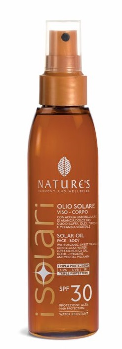 NATURE'S I SOLARI OLIO SOLARE VISO CORPO SPF 30 150 ML - pharmaluna