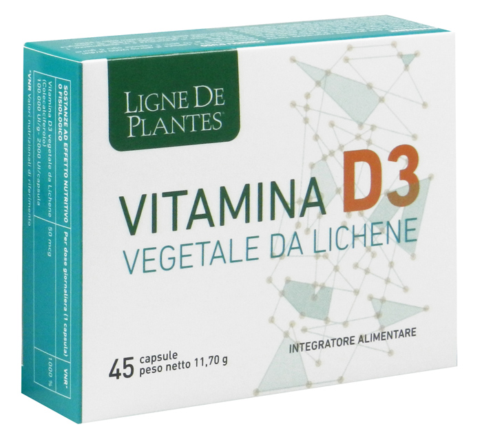 LIGNE DE PLANTES VITAMINA D3 VEGETALE 45 CAPSULE - pharmaluna