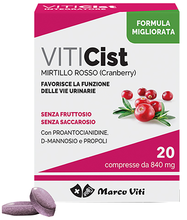 VITICIST MIRTILLO 20 COMPRESSE RIVESTITE - pharmaluna