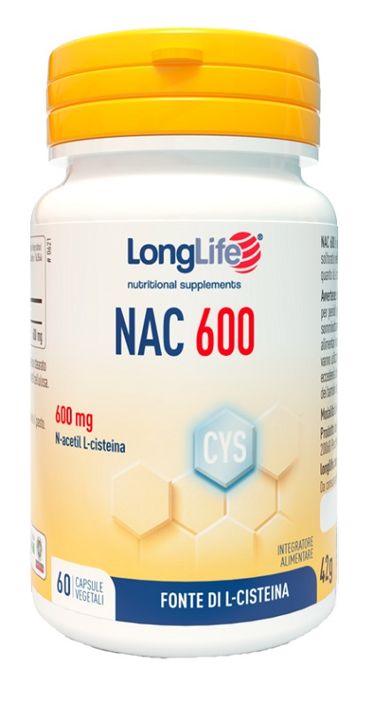 LONGLIFE NAC 600MG 60 CAPSULE - pharmaluna