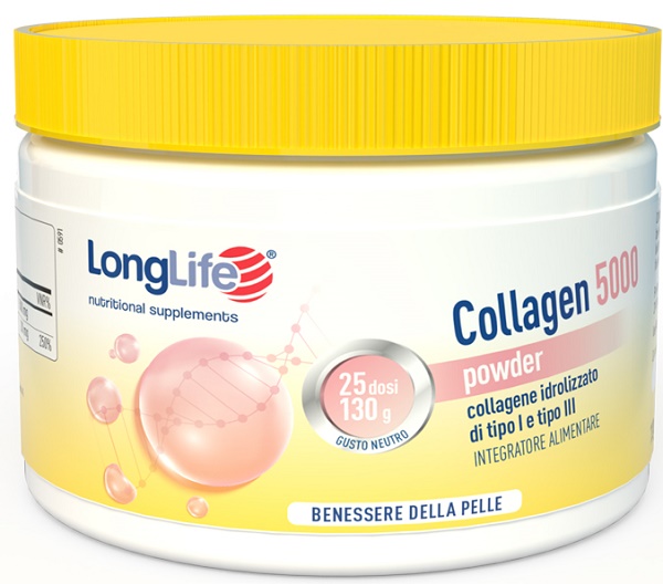 LONGLIFE COLLAGEN 5000 POWDER 130 G - pharmaluna