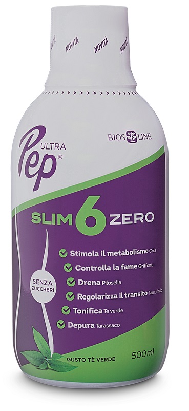 ULTRA PEP SLIM 6 ZERO TE' VERDE 500 ML - pharmaluna