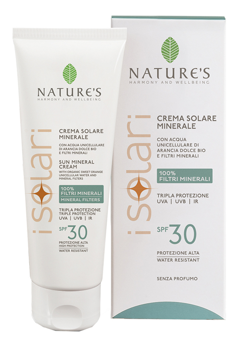 NATURE'S I SOLARI CREMA VISO CORPO MINERALE SPF30 100 ML - pharmaluna