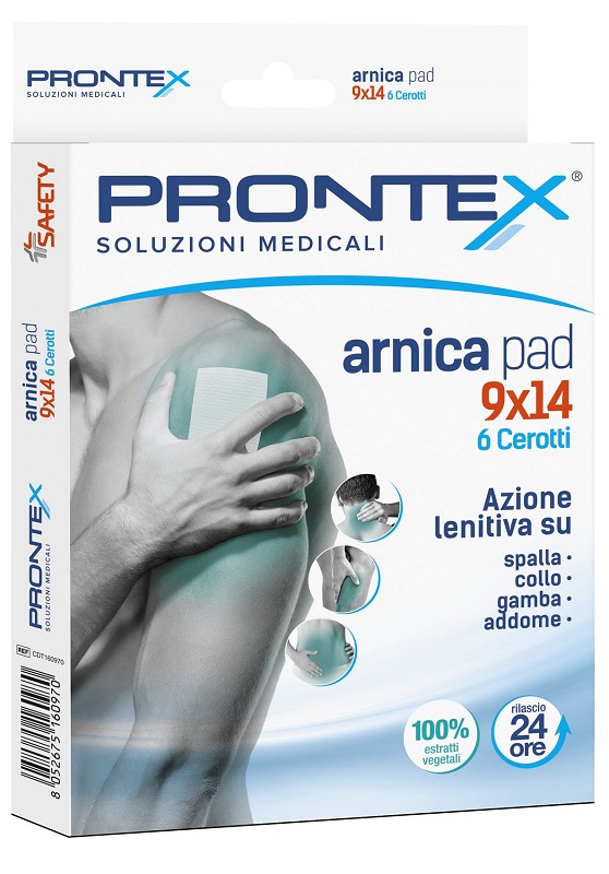 CEROTTO PRONTEX ARNICA PAD 9 X 14 6 PEZZI - pharmaluna