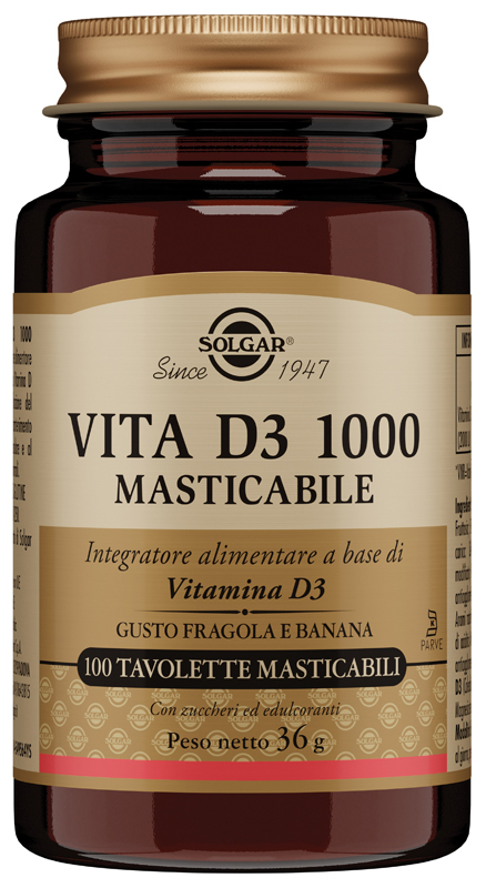 VITA D3 1000 100 TAVOLETTE MASTICABILI - pharmaluna