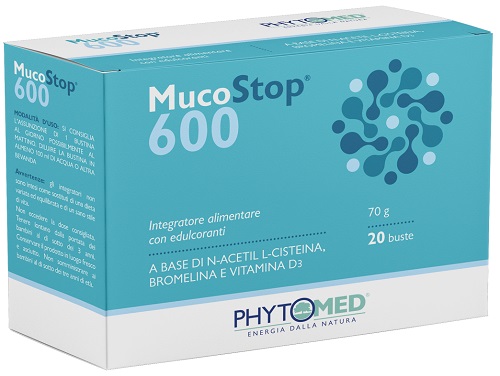 MUCOSTOP 600MG 20 BUSTINE DA 3,5 G - pharmaluna