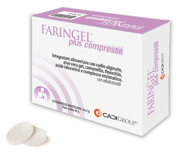 FARINGEL PLUS 20 COMPRESSE MASTICABILI - pharmaluna