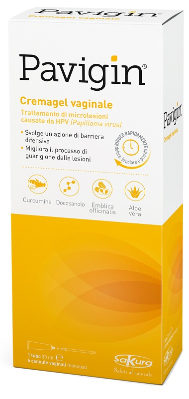 PAVIGIN CREMAGEL VAGINALE 30 ML CON 6 CANNULE VAGINALI MONOUSO - pharmaluna