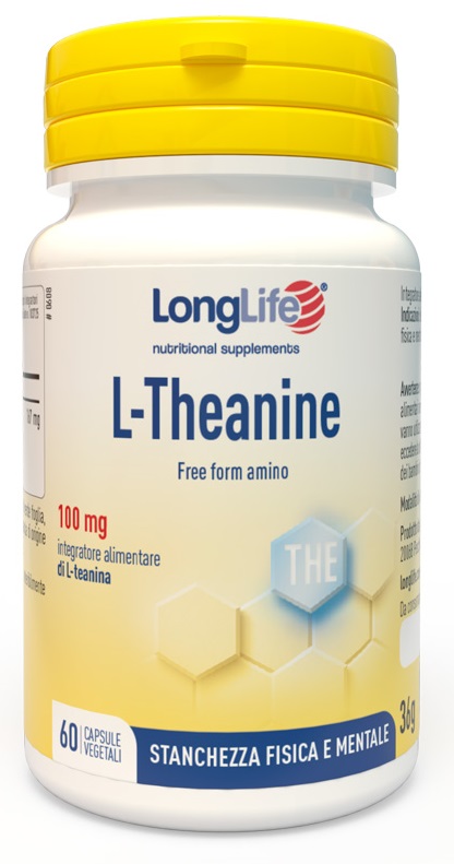 LONGLIFE L-THEANINE 60 CAPSULE VEGETALI DA 600 MG - pharmaluna