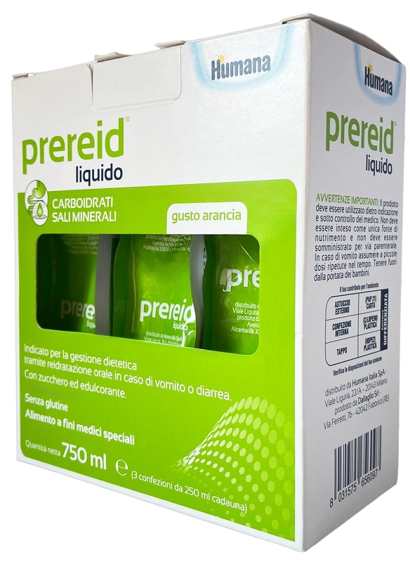 PREREID LIQUIDO 3 PEZZI DA 250 ML HUMANA - pharmaluna