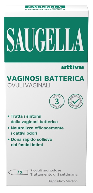 SAUGELLA ATTIVA VAGINOSI BATTERICA 7 OVULI VAGINALI - pharmaluna