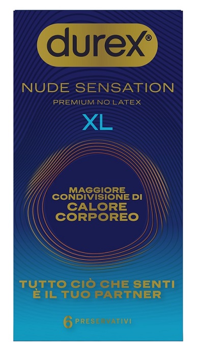 PRESERVATIVO DUREX NUDE SENSATION XL 6 PEZZI - pharmaluna