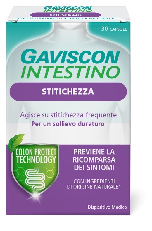 GAVISCON INTESTINO STITICHEZZA 30 CAPSULE - pharmaluna