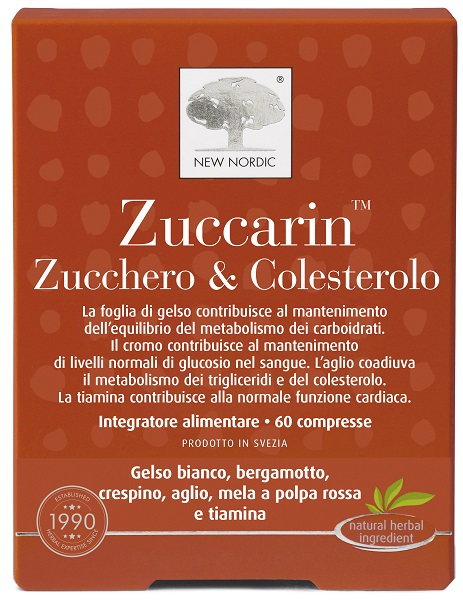 ZUCCARIN ZUCCHERO & COLESTEROLO 60 COMPRESSE - pharmaluna