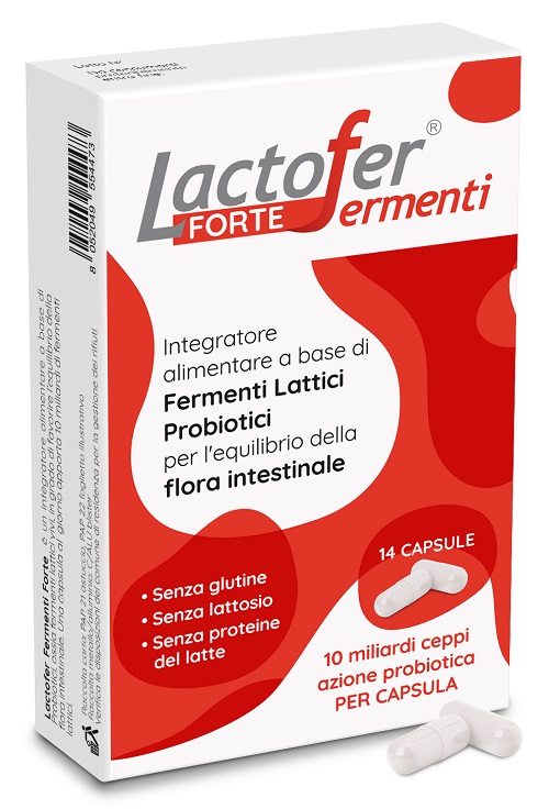 LACTOFER FERMENTI FORTE 14 CAPSULE - pharmaluna