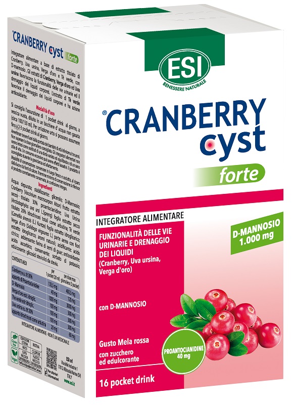 ESI CRANBERRY CYST FORTE 16 POCKET DRINK - pharmaluna