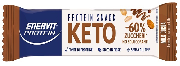 ENERVIT PROTEIN SNACK KETO MILK COCOA 35 G - pharmaluna