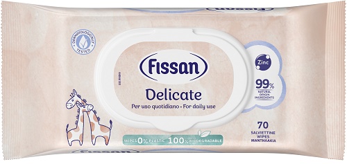 FISSAN SALVIETTE DELICATE NEW 70 PEZZI - pharmaluna