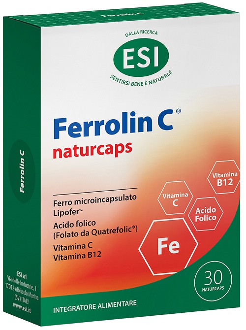 ESI FERROLIN C 30 NATURCAPS - pharmaluna