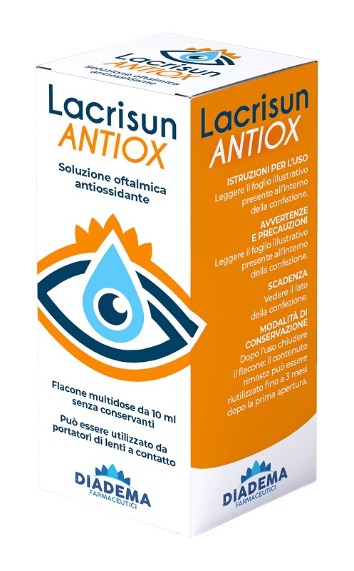 LACRISUN ANTIOX SOLUZIONE OFTALMICA ANTIOSSIDANTE OCCHI FLACONE MULTIDOSE 10 ML - pharmaluna