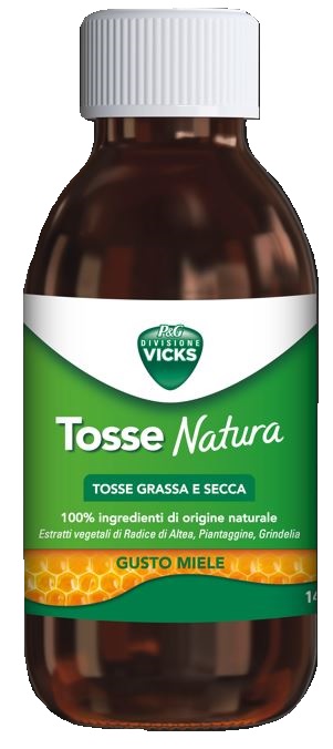 VICKS TOSSE NATURA TOSSE GRASSA E SECCA GUSTO MIELE 140 ML - pharmaluna