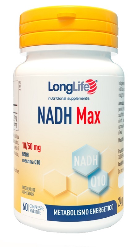 LONGLIFE NADH MAX 60 COMPRESSE RIVESTITE - pharmaluna