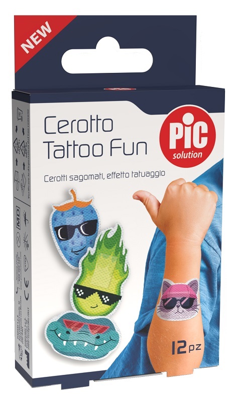 PIC SOLUTION CEROTTO TATTOO FUN 12 PEZZI - pharmaluna