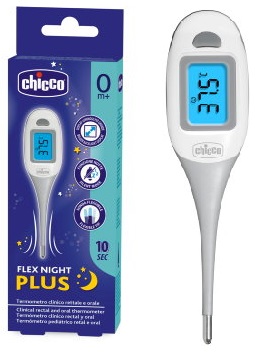 CHICCO TERMOMETRO FLEX NIGHT PLUS - pharmaluna