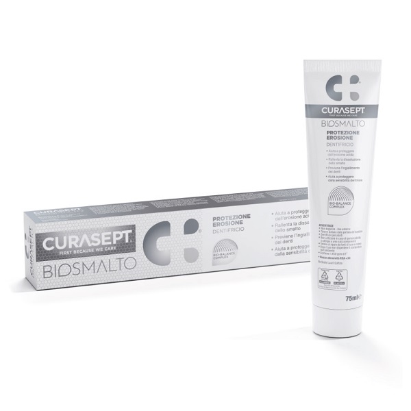 CURASEPT BIOSMALTO PROTEZIONE EROSIONE DENTIFRICIO 75 ML - pharmaluna
