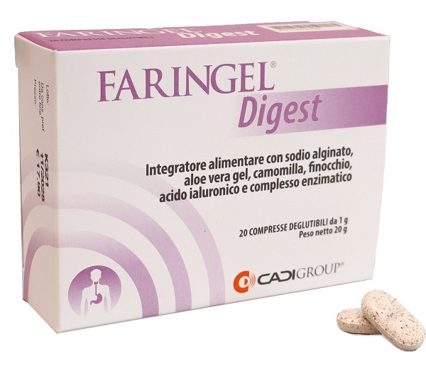 FARINGEL DIGEST 20 COMPRESSE DEGLUTIBILI - pharmaluna