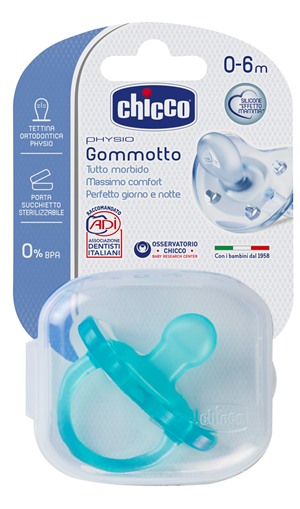 CHICCO GOMMOTTO IN SILICONE BOY 0-6 MESI 1 PEZZO - pharmaluna