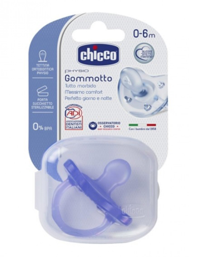 CHICCO GOMMOTTO IN SILICONE COLOR 0-6 MESI 1 PEZZO - pharmaluna