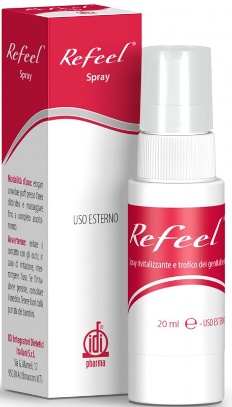 REFEEL SPRAY RIVITALIZZANTE E TROFICO DEI GENITALI ESTERNI FEMMINILI 20 ML - pharmaluna