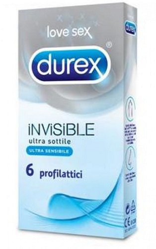 DUREX INVISIBLE PROFILATTICO 6 PEZZI - pharmaluna