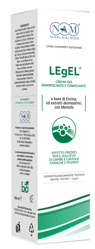 LEGEL CREMA-GEL RIFRESCANTE E TONIFICANTE PER GAMBE 150 ML - pharmaluna