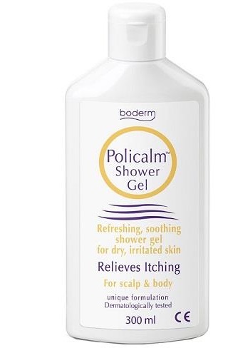 GEL ANTIPRURITO E LENITIVO POLICALM SHOWER 300 ML CE - pharmaluna
