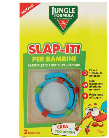 JUNGLE FORMULA SLAP-IT BRACCIALETTO ANTI-ZANZARE PER BAMBINI+ 2 RICARICHE - pharmaluna