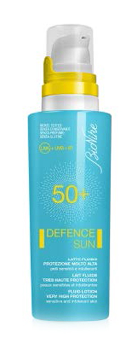 DEFENCE SUN 50+ LATTE FLUIDO PROTEZIONE MOLTO ALTA 125 ML - pharmaluna