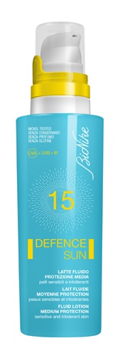 DEFENCE SUN 15 LATTE FLUIDO PROTEZIONE MEDIA 125 ML - pharmaluna