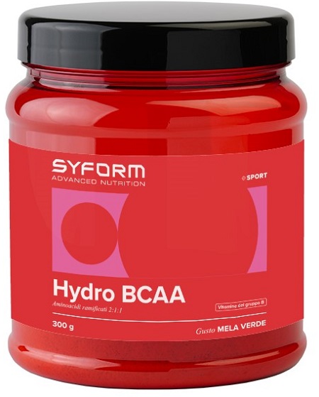 HYDRO BCAA INTEGRATORE IN POLVERE AL GUSTO DI MELA VERDE 300 G - pharmaluna