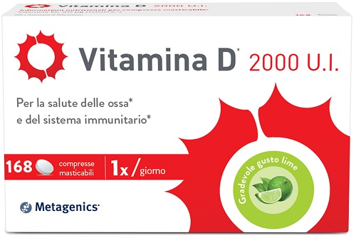 VITAMINA D 2000 UI 168 COMPRESSE MASTICABILI - pharmaluna