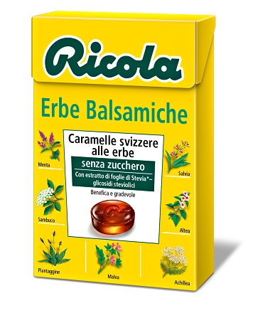 RICOLA ERBE BALSAMICHE SENZA ZUCCHERO 50 G - pharmaluna
