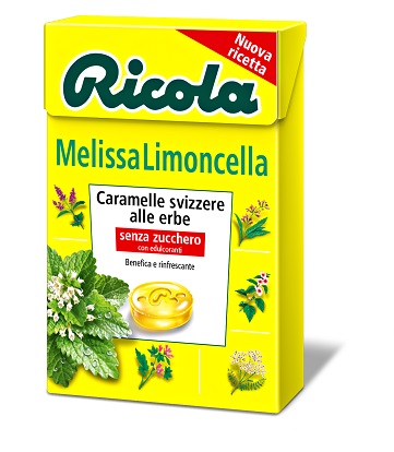 RICOLA MELISSA LIMONCELLA SENZA ZUCCHERO 50 G - pharmaluna