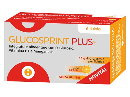 GLUCOSPRINT PLUS ARANCIA 6 FIALOIDI DA 25 ML - pharmaluna