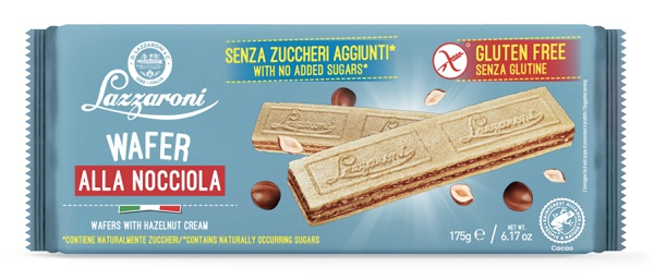 ZEROLE WAFERS ALLA NOCCIOLA SENZA ZUCCHERI AGGIUNTI 175 G - pharmaluna